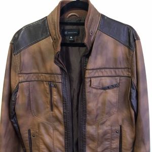 INC - Men's medium - Leather jacket - Brown